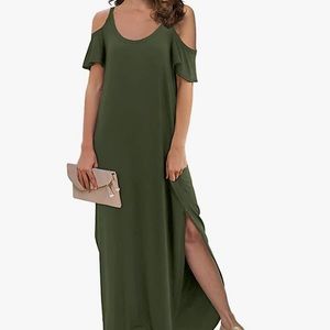 Green maxi dress size medium